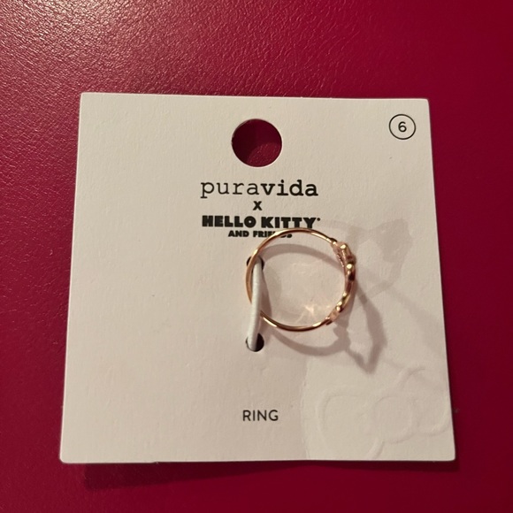Pura Vida Hello Kitty size 6 rose gold ring with opal stone - Picture 5 of 7